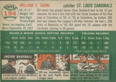 Bill Sarni  baseball card collectible - Main Image 2