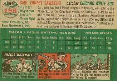 Carl Sawatski  baseball card collectible - Main Image 2