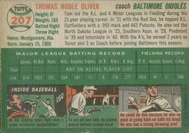 Tom Oliver  baseball card collectible - Main Image 2