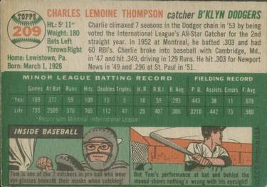 Charlie Thompson  baseball card collectible - Main Image 2