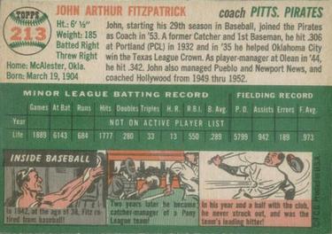 John Fitzpatrick  baseball card collectible - Main Image 2