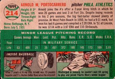 Arnold Portocarrero  baseball card collectible - Main Image 2