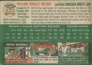 Bill Wilson  baseball card collectible - Main Image 2