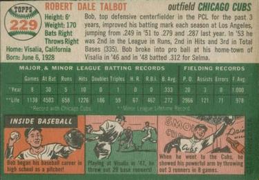 Bob Talbot  baseball card collectible - Main Image 2