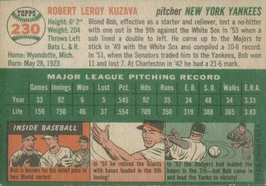 Bob Kuzava  baseball card collectible - Main Image 2