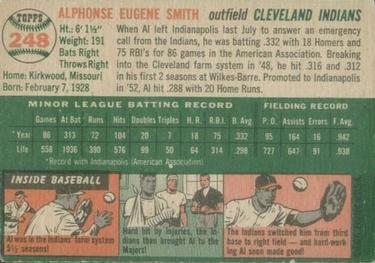 Al Smith  baseball card collectible - Main Image 2