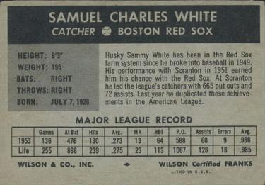 Sammy White  baseball card collectible - Main Image 2