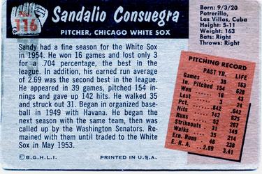 Sandy Consuegra  baseball card collectible - Main Image 2
