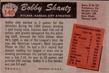Bobby Shantz  baseball card collectible - Main Image 2