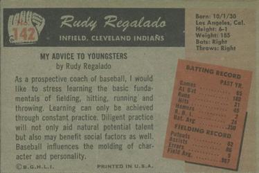 Rudy Regalado  baseball card collectible - Main Image 2