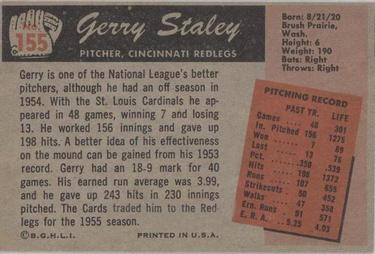 Jerry Staley  baseball card collectible - Main Image 2