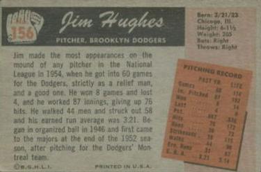 Jim Hughes  baseball card collectible - Main Image 2