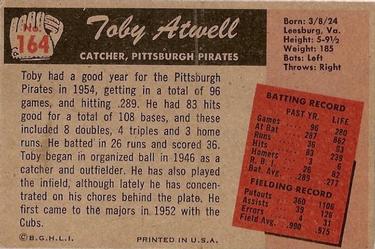 Toby Atwell  baseball card collectible - Main Image 2