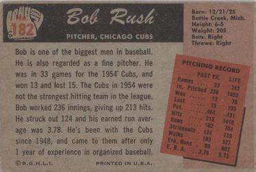 Bob Rush  baseball card collectible - Main Image 2