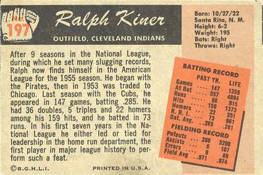 Ralph Kiner  baseball card collectible - Main Image 2
