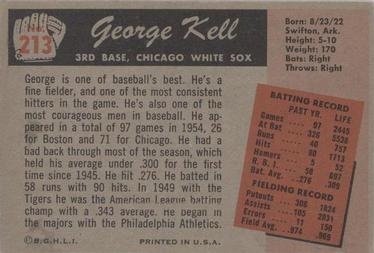 George Kell  baseball card collectible - Main Image 2