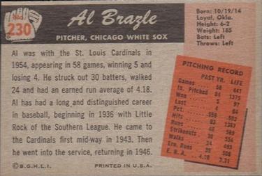 Al Brazle  baseball card collectible - Main Image 2