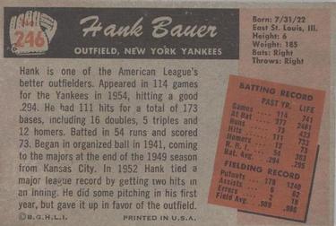 Hank Bauer  baseball card collectible - Main Image 2