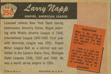 Larry Napp  baseball card collectible - Main Image 2