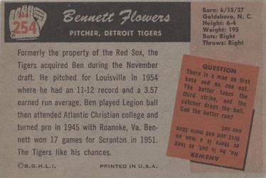 Bennett Flowers  baseball card collectible - Main Image 2