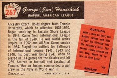 George Honochick  baseball card collectible - Main Image 2