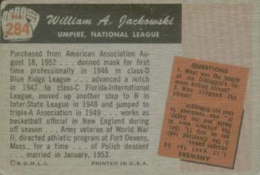 Bill Jackowski  baseball card collectible - Main Image 2