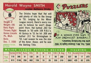 Hal Smith  baseball card collectible - Main Image 2