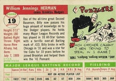Billy Herman  baseball card collectible - Main Image 2