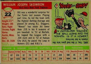 Bill Skowron  baseball card collectible - Main Image 2