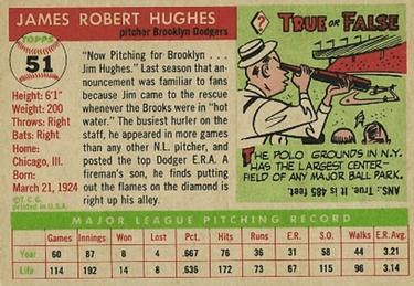 Jim Hughes  baseball card collectible - Main Image 2