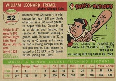 Bill Tremel  baseball card collectible - Main Image 2
