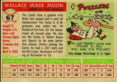 Wally Moon  baseball card collectible - Main Image 2