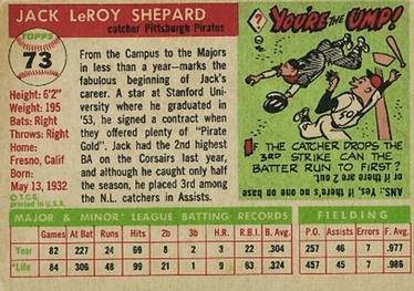 Jack Shepard  baseball card collectible - Main Image 2