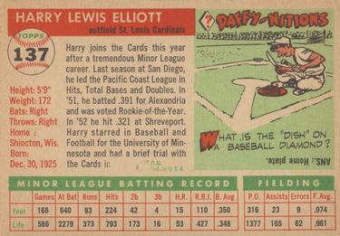 Harry Elliott  baseball card collectible - Main Image 2