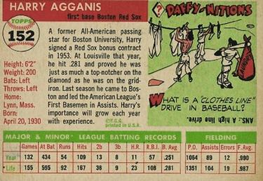 Harry Agganis  baseball card collectible - Main Image 2