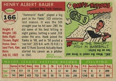 Hank Bauer  baseball card collectible - Main Image 2
