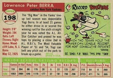 Yogi Berra  baseball card collectible - Main Image 2