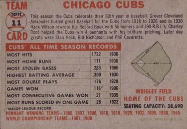 Chicago Cubs  baseball card collectible - Main Image 2