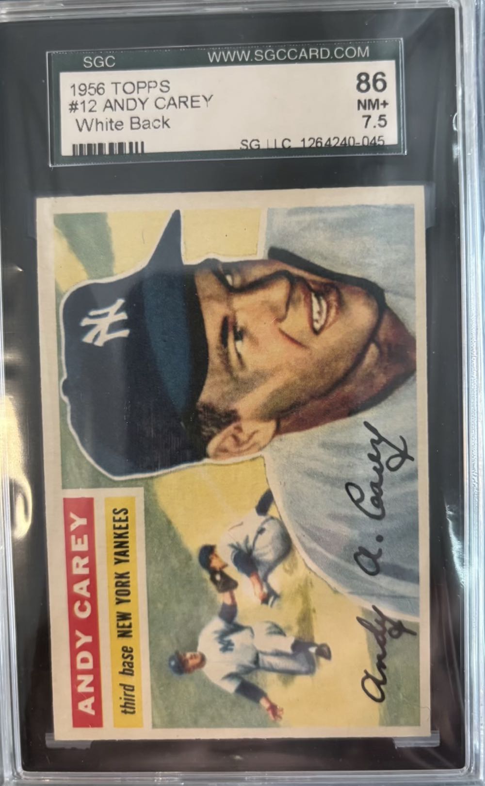 Andy Carey  baseball card collectible - Main Image 3