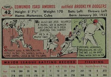 Sandy Amoros  baseball card collectible - Main Image 2