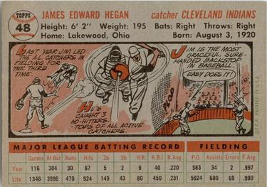 Jim Hegan  baseball card collectible - Main Image 2