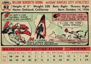 Bill Renna  baseball card collectible - Main Image 2