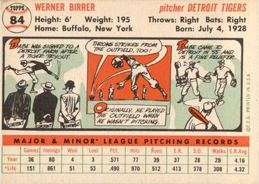 Babe Birrer  baseball card collectible - Main Image 2