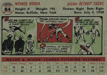 Babe Birrer  baseball card collectible - Main Image 2