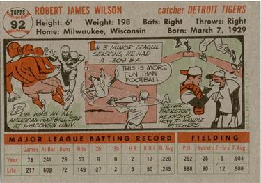 Red Wilson  baseball card collectible - Main Image 2