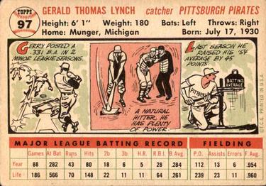 Jerry Lynch  baseball card collectible - Main Image 2