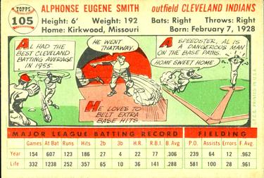 Al Smith  baseball card collectible - Main Image 2