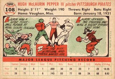 Laurin Pepper  baseball card collectible - Main Image 2