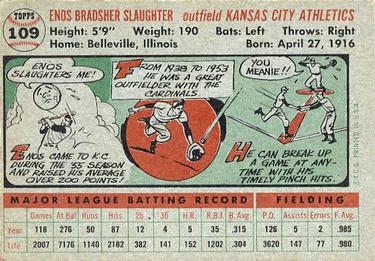 Enos Slaughter  baseball card collectible - Main Image 2
