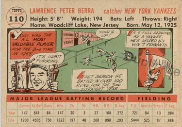 Yogi Berra  baseball card collectible - Main Image 2